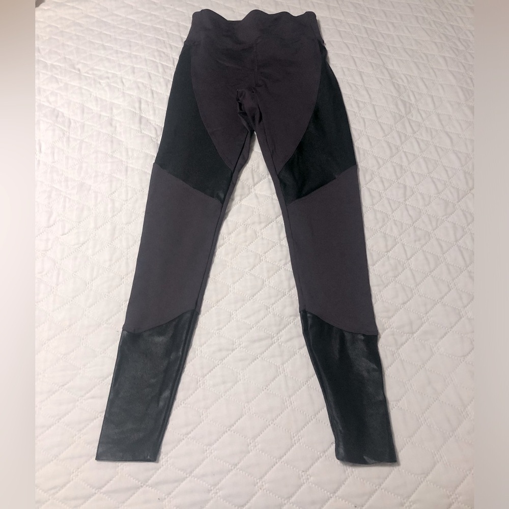 Koral Forge High Rise Legging in Dark Plum and Black